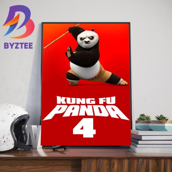 Kung Fu Panda 4 2024 Official Poster Home Decor Poster Canvas