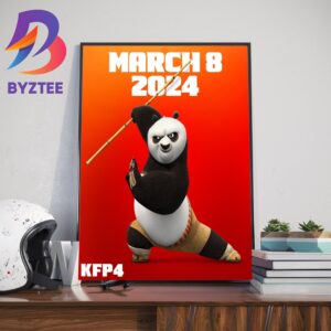 Kung Fu Panda 4 March 8 2024 Poster Home Decor Poster Canvas