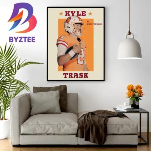 Kyle Trask With The Iconic Tampa Bay Buccaneers Creamsicle Uniforms Home Decor Poster Canvas
