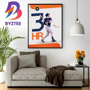 Kyle Tucker Collects The First 3 HR With Houston Astros Home Decor Poster Canvas