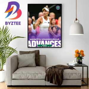 Marketa Vondrousova Advances 2023 Wimbledon Final Wall Decor Poster Canvas