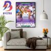 Marketa Vondrousova Is Ladies Singles Champion At 2023 Wimbledon Home Decor Poster Canvas