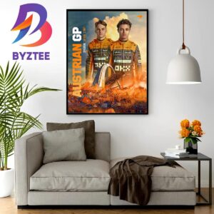 McLaren F1 Team In Austrian GP Spielberg 2023 Home Decor Poster Canvas