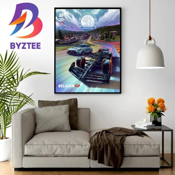 Mercedes Race Week At Circuit de Spa-Francorchamps Belgian GP July 28 30 Wall Decor Poster Canvas