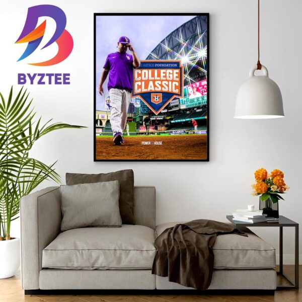 Minute Maid Park For The 2024 Astros Foundation College Classic Home Decor Poster Canvas