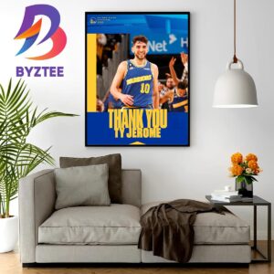 Official Golden State Warriors Thank You Ty Jerome Home Decor Poster Canvas