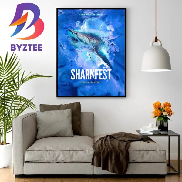 Official Poster Shark Fest Of Disney Home Decor Poster Canvas