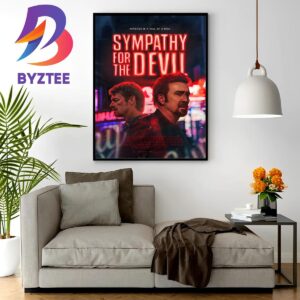 Official Poster Sympathy For The Devil With Starring Nicolas Cage And Joel Kinnaman Home Decor Poster Canvas