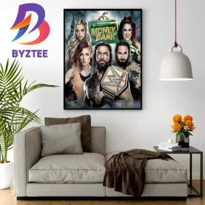Official Superstars In WWE Money In The Bank Cover Home Decor Poster Canvas
