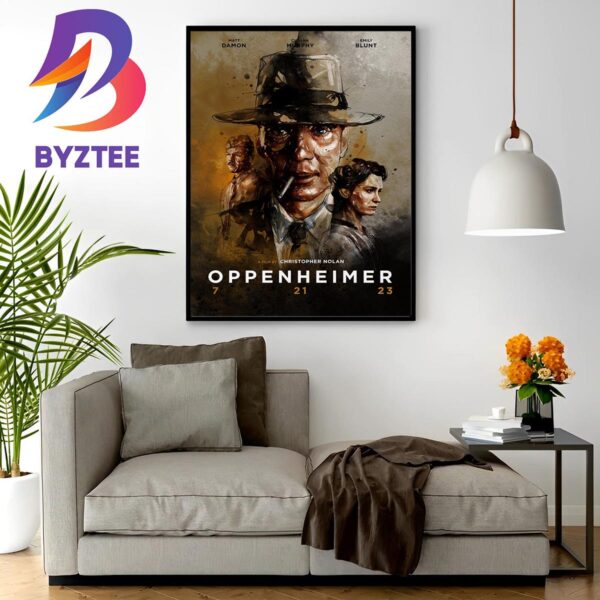 Oppenheimer Movie New Tribute Poster By Fan Home Decor Poster Canvas