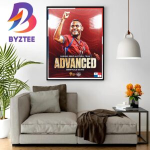 Panama Mens National Team Advanced 2023 Concacaf Gold Cup Semifinals Home Decor Poster Canvas