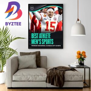 Patrick Mahomes Wins The 2023 ESPY Best Athlete In Mens Sports Home Decor Poster Canvas