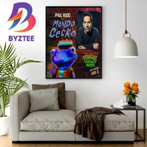 Paul Rudd As Mondo Gecko In TMNT Movie Mutant Mayhem Home Decor Poster Canvas