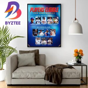 Players Eligible For 2024 Ballot Poster Home Decor Poster Canvas