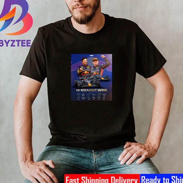 Red Bull Racing 12 Straight Wins New F1 Record Classic T-Shirt