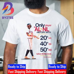 Ronald Acuna Jr Just Made History With His 40th Steal Unisex T-Shirt