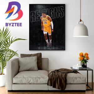 Rui Hachimura Re-Signs With The Lakers Home Decor Poster Canvas