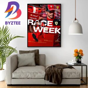 Scuderia Ferrari Race Week At Circuit de Spa-Francorchamps Belgian GP July 28 30 Wall Decor Poster Canvas