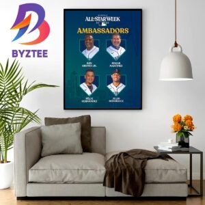 Seattle Mariners Stars In Official 2023 MLB All Star Week Ambassadors Home Decor Poster Canvas
