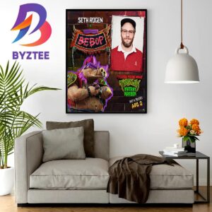 Seth Rogen As Bebop In TMNT Movie Mutant Mayhem Home Decor Poster Canvas