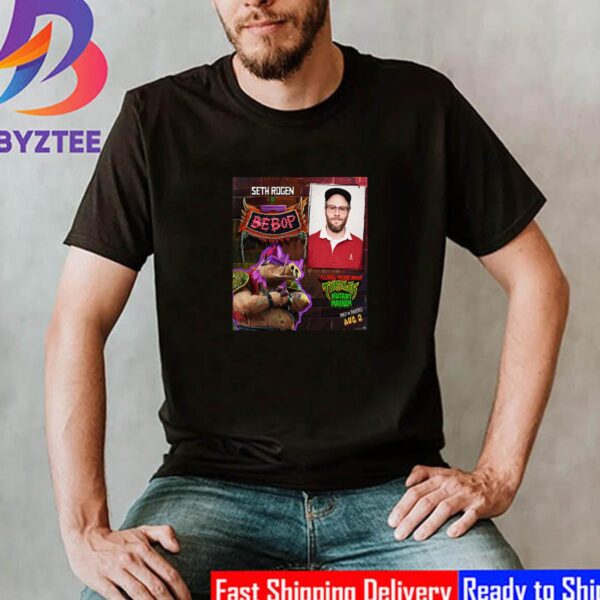 Seth Rogen As Bebop In TMNT Movie Mutant Mayhem Unisex T-Shirt