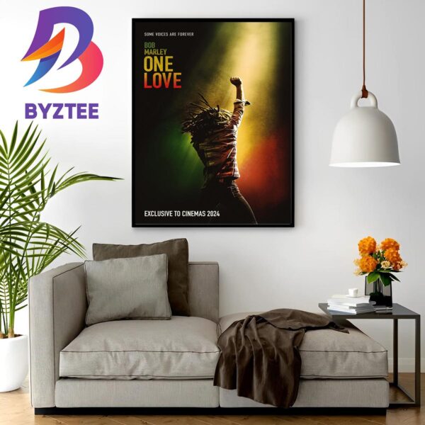 Some Voices Are Forever Bob Marley One Love Movie In Cinemas 2024 Home Decor Poster Canvas