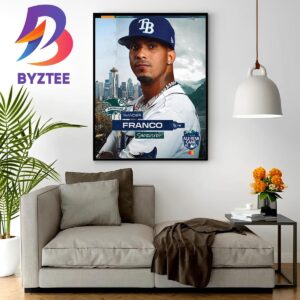 Tampa Bay Rays Shortstop Wander Franco In The AL 2023 All Star Team Home Decor Poster Canvas