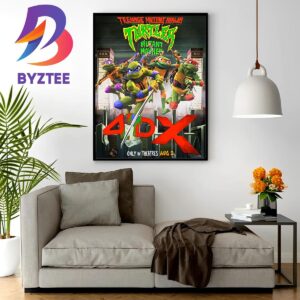 Teenage Mutant Ninja Turtles Mutant Mayhem 4DX Exclusive Artwork Poster Home Decor Poster Canvas