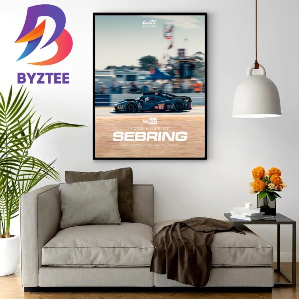 The 1000 Miles Of Sebring Full Race Replay Available On Youtube Home Decor Poster Canvas