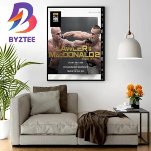 The 2023 UFC Hall Of Fame Induction Ceremony Poster For Lawler Vs MacDonald 2 Fight Wing Home Decor Poster Canvas