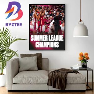 The Cavaliers Are The 2023 NBA 2K24 Summer League Champions Home Decor Poster Canvas