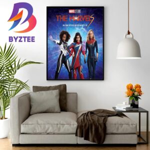 The Marvels Of Marvel Studios Promo Poster Home Decor Poster Canvas
