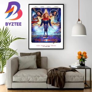 The Marvels Official Poster Of Marvel Studios Home Decor Poster Canvas