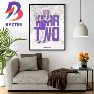 The Powerhouse LSU Tigers Jay Johnson 2023 NCAA Baseball MCWS National Champions Year Two Home Decor Poster Canvas