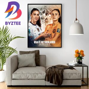 USA Vs Netherlands Face Each Other In The Group Stage FIFA Womens World Cup 2023 Home Decor Poster Canvas
