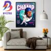 Vladimir Guerrero Jr With The Home Run Derby Chain Trophy And Jacket Home Decor Poster Canvas
