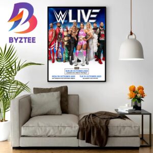 WWE LIVE Returns To The UK This October With Shows In London Nottingham And Glasgow Home Decor Poster Canvas