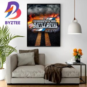 WWE SummerSlam Battle Royal Presented by Slim Jim Aug 5th Home Decor Poster Canvas