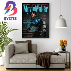 Xolo Mariduena In Blue Beetle On MovieMaker Magazine Cover Home Decor Poster Canvas