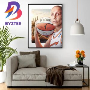 10000 Career Points In WNBA History For Diana Taurasi Home Decorations Poster Canvas