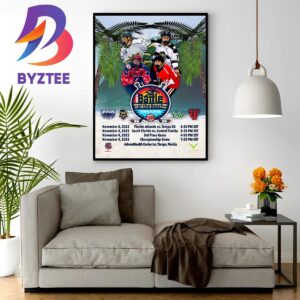 2023 Battle At The Beach At The Adventhealth Center Ice In Tampa Florida Wall Decor Poster Canvas