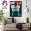 AEW World Championship MJF Vs Adam Cole AEW All In At Wembley Stadium In London Wall Decor Poster Canvas