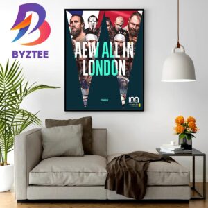 AEW All In London Is The First Professional Wrestling Event At Wembley Wall Decor Poster Canvas