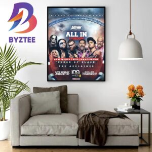 AEW World Trios Championship House of Black Vs The Acclaimed At AEW All In London Wall Decor Poster Canvas