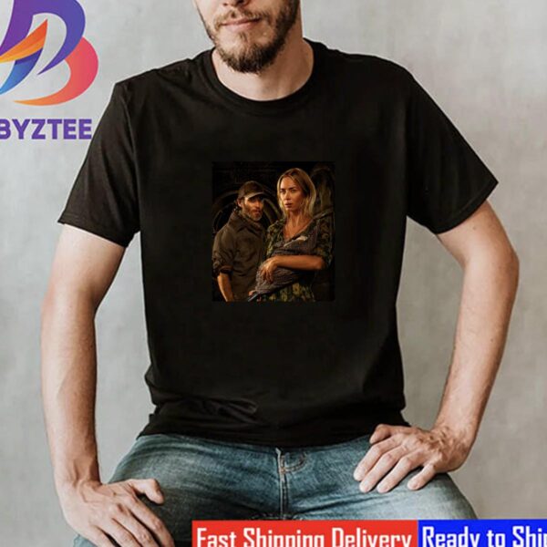 Cillian Murphy And John Krasinski In A Quiet Place 3 Movie Official Poster Classic T-Shirt