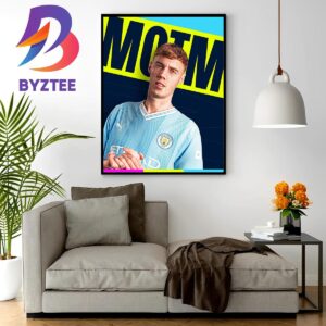 Cole Palmer Is The 2023 UEFA Super Cup Player Man Of The Match Wall Decor Poster Canvas