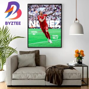 Comeback King Darwin Nunez Two Goals For Liverpool In Premier League Wall Decor Poster Canvas