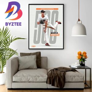 Congrats Taylor Rogers 500 Career Strikeouts with San Francisco Giants In MLB Wall Decor Poster Canvas