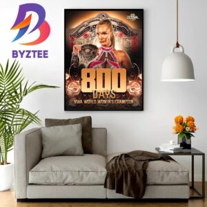 Congrats to Kamille For Reaching 800 Days As NWA World Womens Champion Wall Decor Poster Canvas