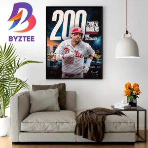 Congratulations To Nick Castellanos On Reaching 200 Career Home Runs Home Decor Poster Canvas